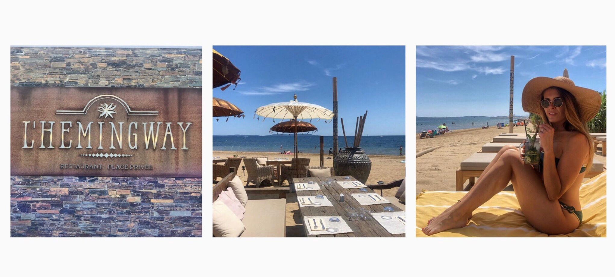 restaurant l'Hemingway plage privée var